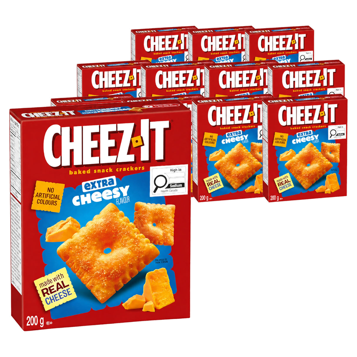 Cheez-It Crackers Extra Cheesy 200G (Case of 12)