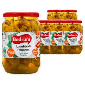 Bodrum Mild Pepper Pickles (Lombardi) 610G (Case of 6)