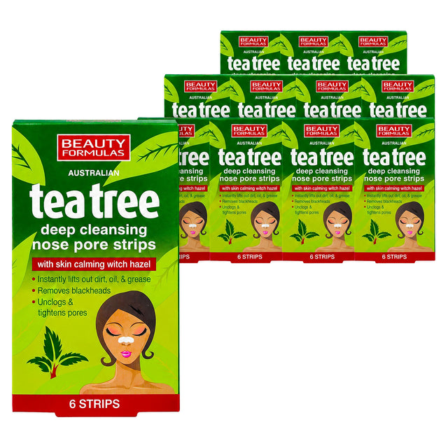 Beauty Formulas Tea Tree Nose Pore Strips 6s (Case of 12)