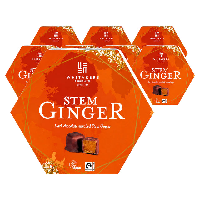 Whitakers Dark Chocolate Ginger 180G (Case of 8)