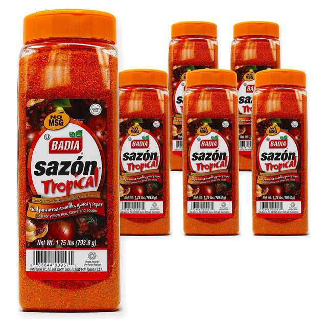 Badia Sazon Tropical With Coriander Annato 793.8g (1.75 Lbs) (Case of 6)