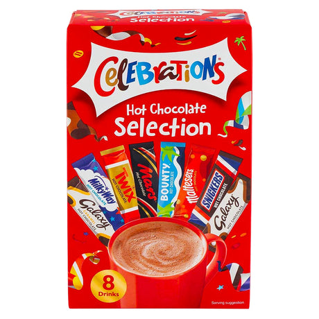 Celebrations Hot Chocolate Selection Sticks 8 Pack