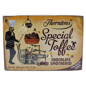 Thorntons Chocolate Smothered Special Toffee Box 485G