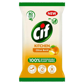 Cif Biodegradable Wipes Kitchen 80S