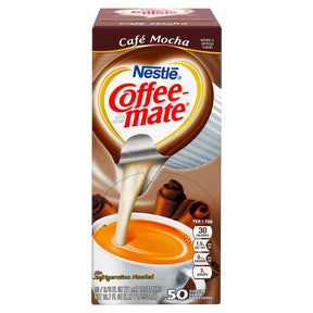 Coffee Mate Cafe Mocha Liquid Coffee Creamer 0.375Oz X 50