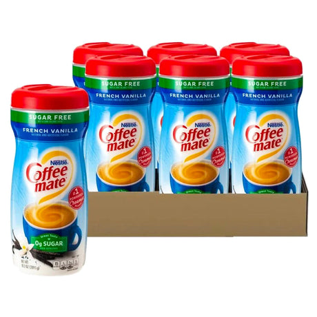 Coffee-Mate French Vanilla Sugar Free 10.2Oz (Case of 6)