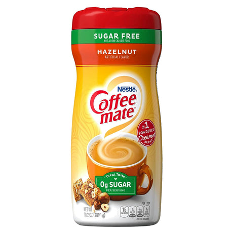Coffee Mate Hazelnut Sugar Free 10.2Oz