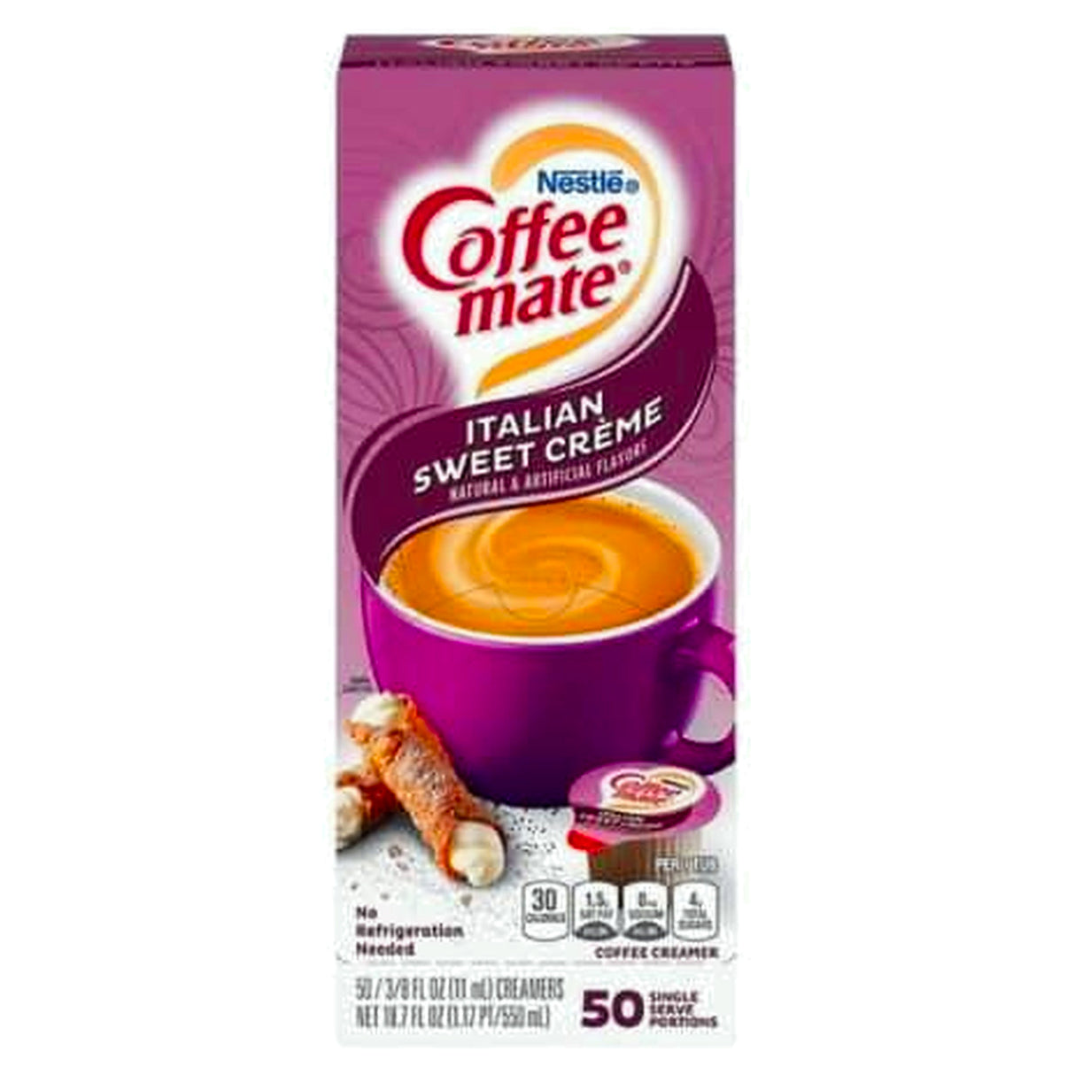 Coffee Mate Italian Sweet Cream Liquid 50 Count 10.60G