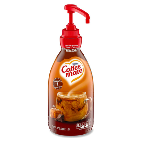 Coffee-Mate Liquid Creamer Salted Caramel 1.5L Pump Bottle **Expiry Jun 2026**