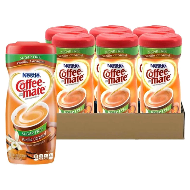 Coffee Mate Vanilla Caramel Sugar Free 10.2Oz (Case of 6)