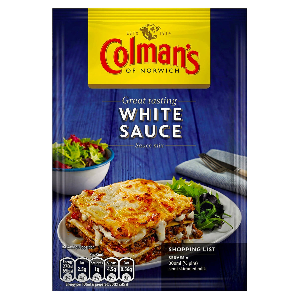 Colmans White Sauce Mix Sachet 25G