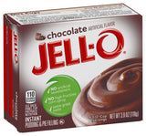Jell-O Chocolate Instant Pudding Mix 3.9oz (Case of 24)
