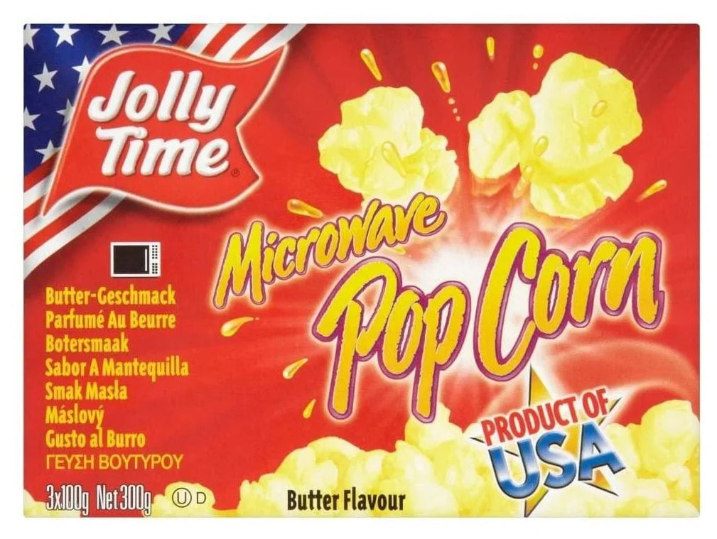 Jollytime Popcorn Microwave Butter Popcorn 300G - World Food Shop