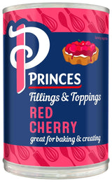 Princes Red Cherry Fruit Filling Tin 410G (Case of 6)