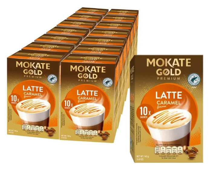 Mokate Gold Premium Caramel Latte 10x14G (Case of 12)