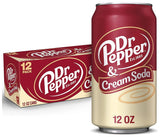 Dr Pepper & Cream Soda Cans 355Ml (Case of 12)
