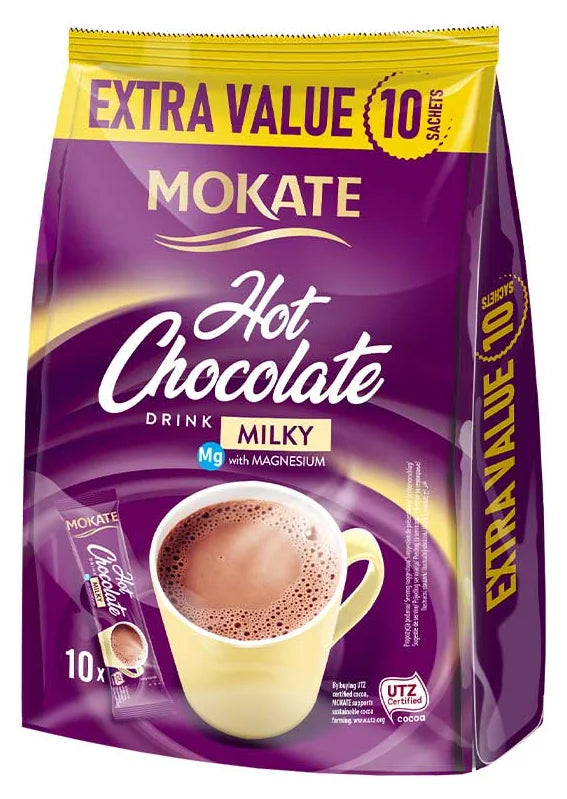 Mokate Milky Hot Chocolate 10 Pack (180G) (Case of 18)