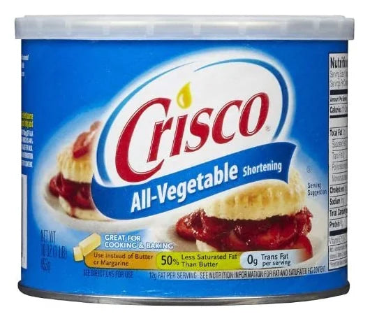 Crisco All Vegetable Shortening 16OZ (Case of 12)