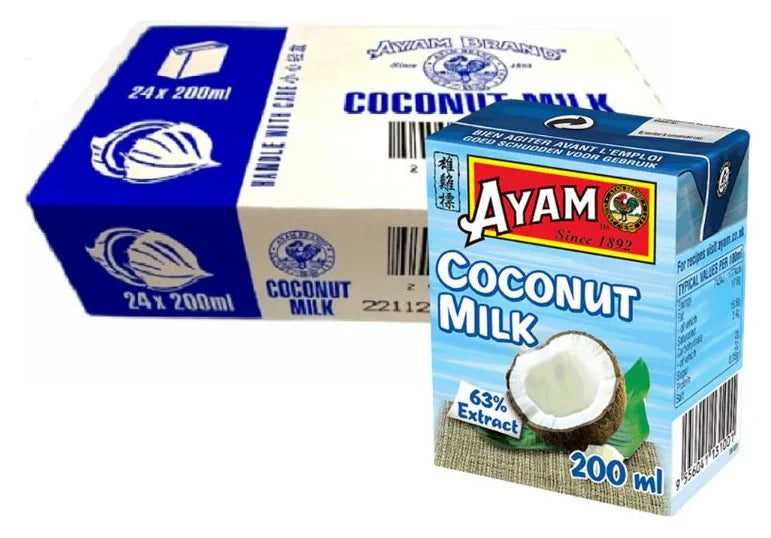 Ayam Premium Coconut Milk Tetra Pack 200ML (Case of 12)