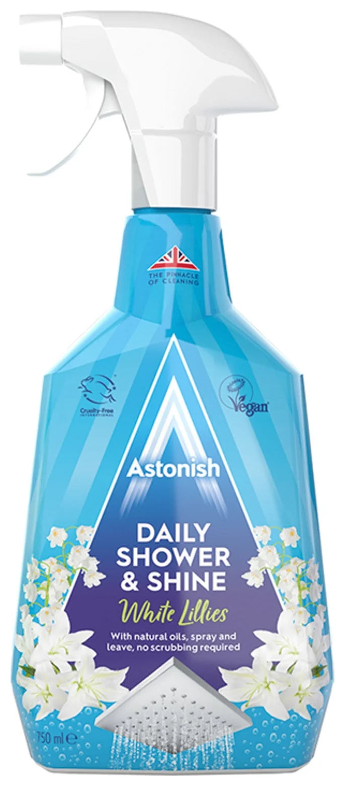 Astonish Daily Shower Shine Trigger (White Lilies) 750ml
