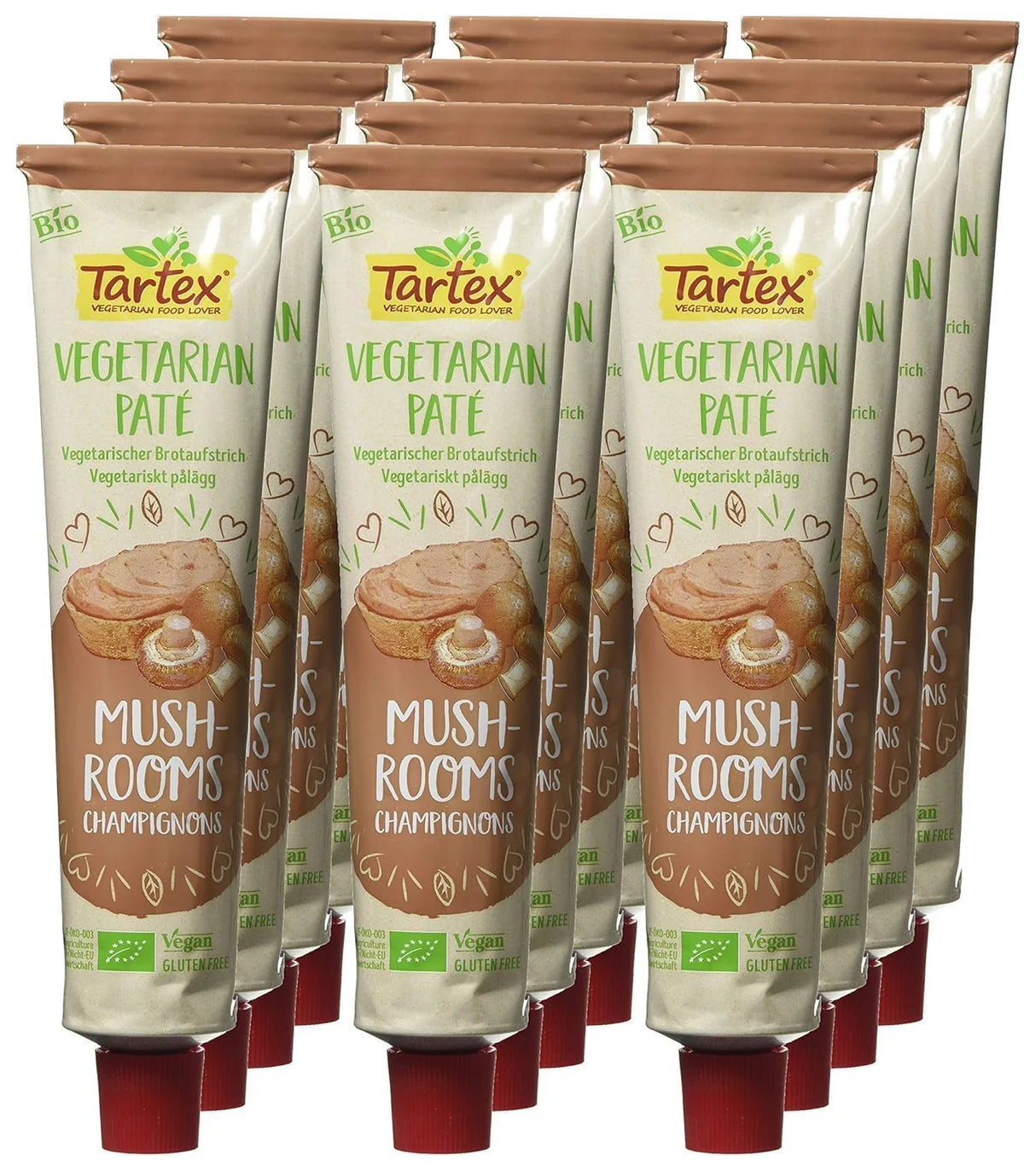 Tartex Organic Mushroom Vegetarian Pate 200G (Case of 12)