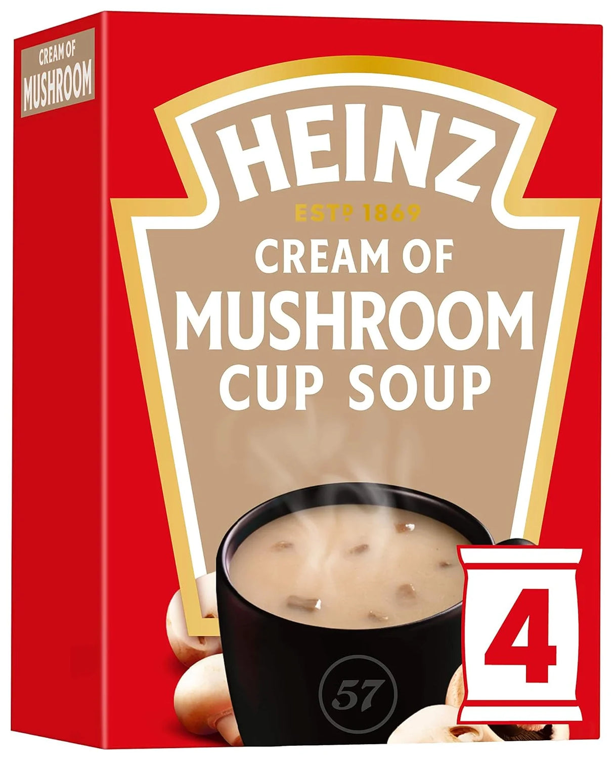 Heinz Cup Soup Mushroom 4x17.5g