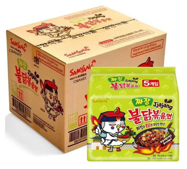 Samyang Hot Chicken Ramen Jjajang (140g X 5) Case of 8