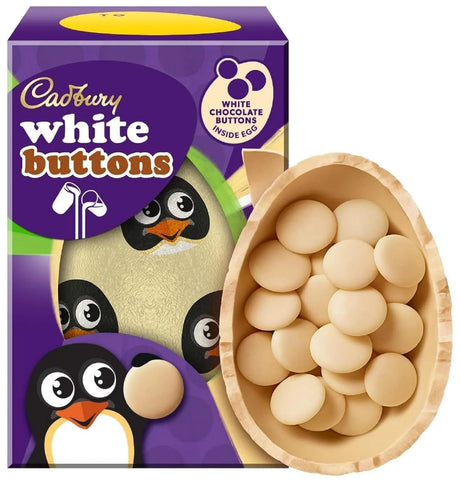 Cadbury White Buttons Easter Egg 98G (Case of 12)