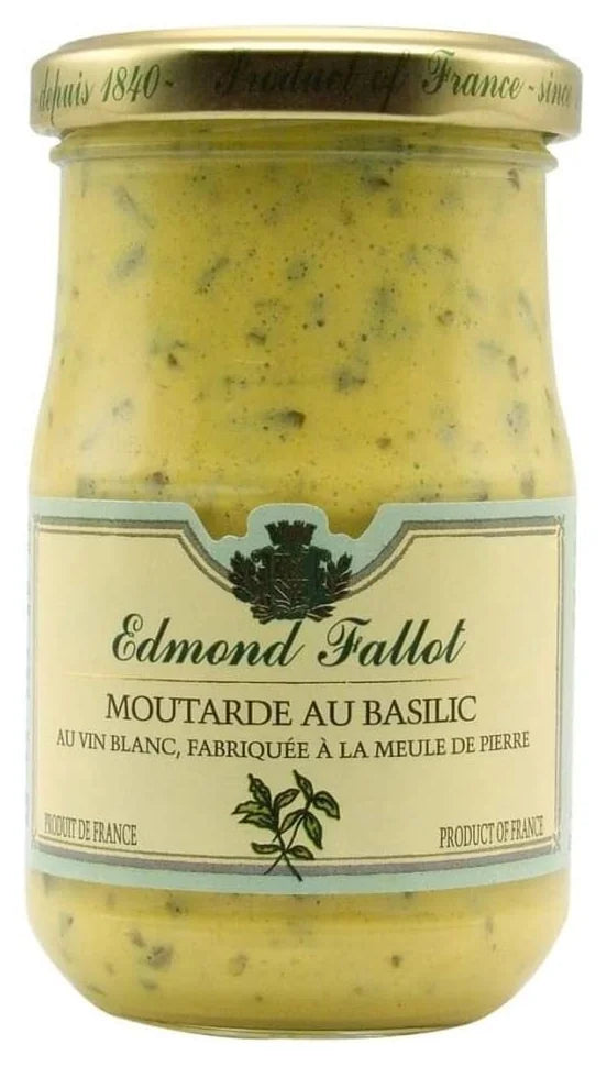 Fallot Dijon Mustard With Basil 205G **Expiry March 2025**