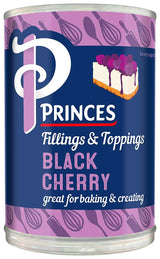 Princes Black Cherry Fruit Filling Tin 410G (Case of 6)