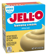 Jell-O Sugar Free Banana Cream Pudding Mix 0.9oz (Case of 24)