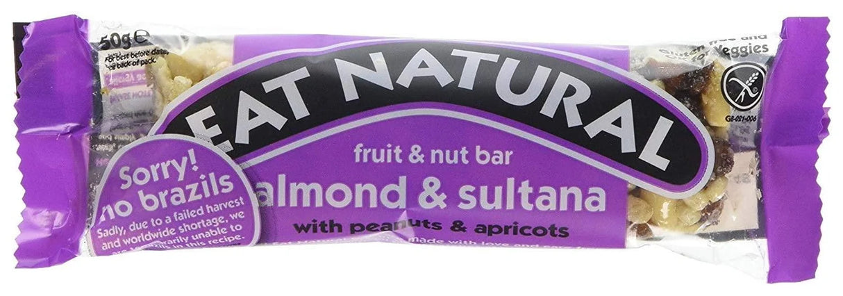 Eat Natural - Gluten Free Almond Sultana Peanuts Apricots 50G - World Food Shop