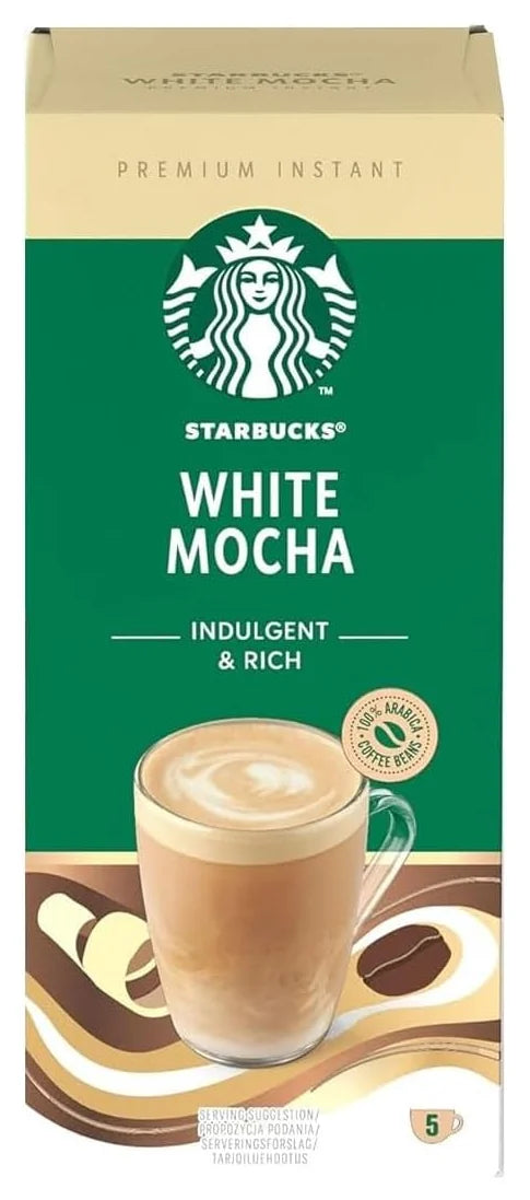 Starbucks Premium White Chocolate Mocha (5x24G) Case of 6