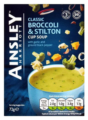 Ainsley Harriott Broccoli & Stilton Cup Soup 72G - World Food Shop