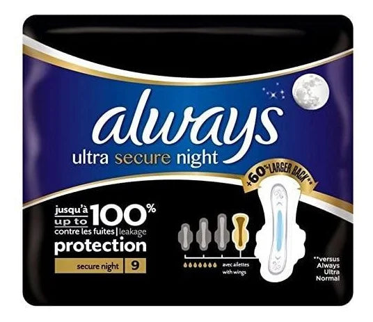 Always Ultra Secure Night Wings 9S - World Food Shop