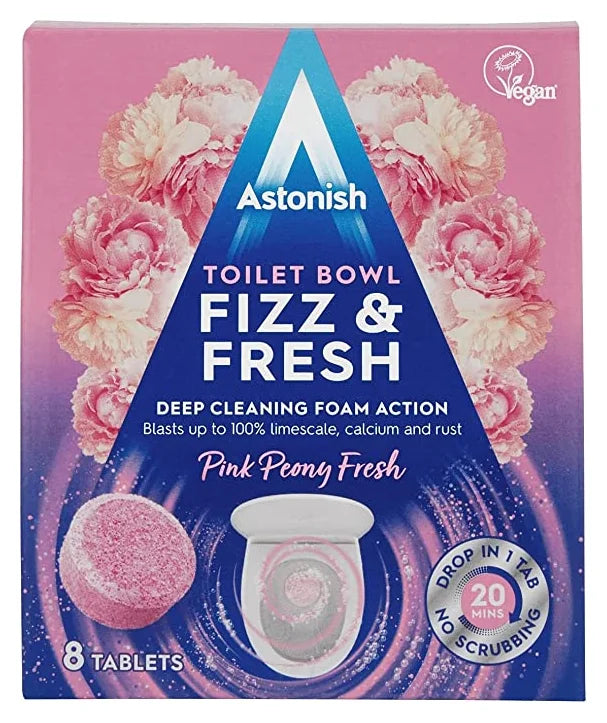 Astonish Pink Fizz & Fresh Toilet Bowl Tabs 8pk