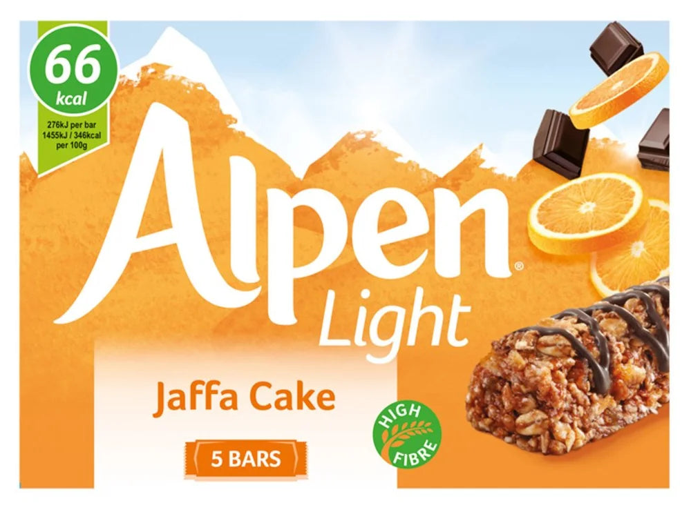 Alpen Light Jaffa Bars 5 Pack 95G