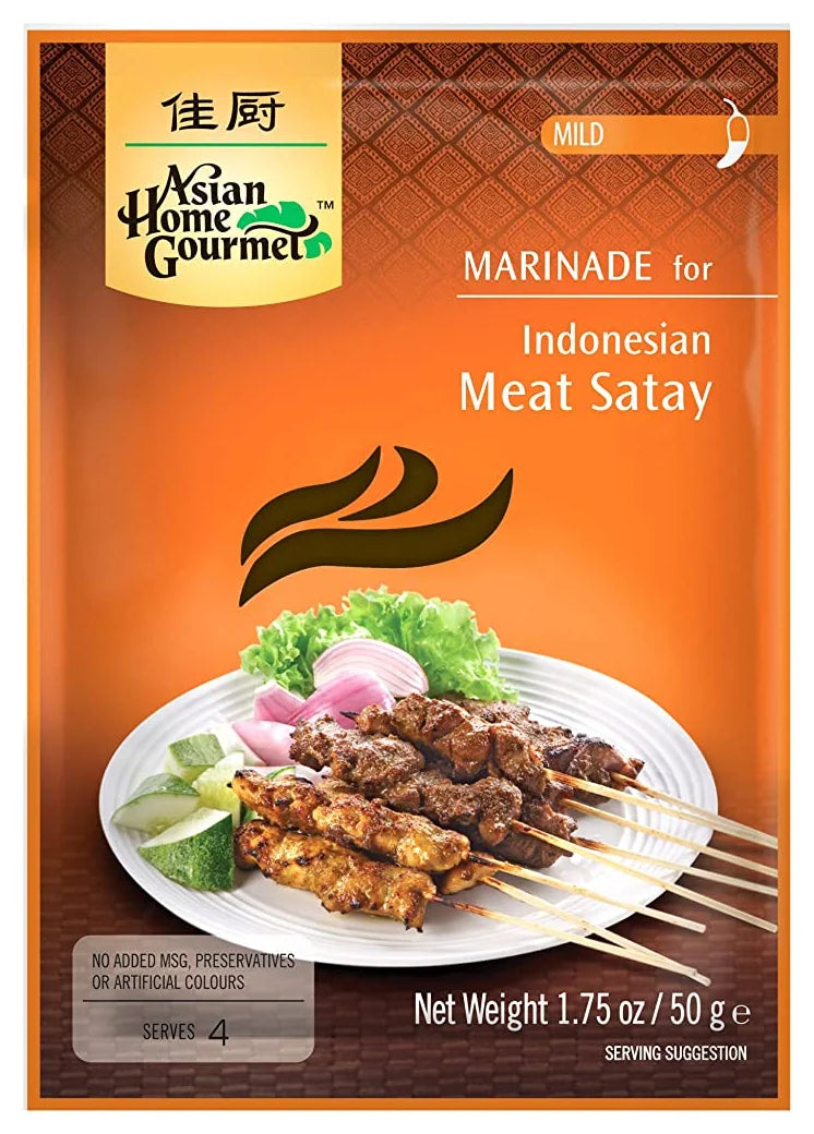 Asian Home Gourmet Indonesian Meat Satay Marinade 50G