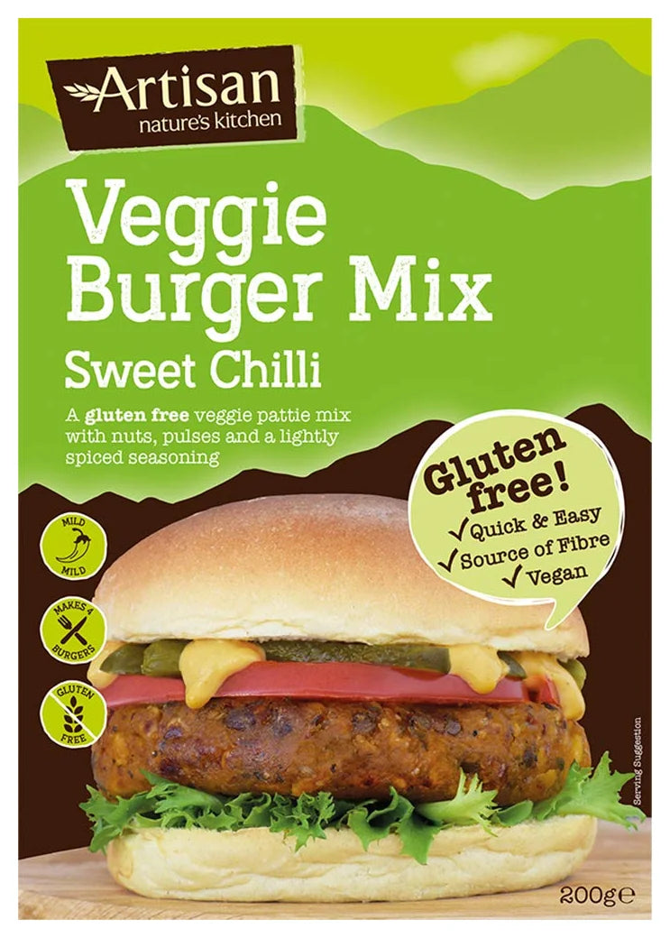 Artisan Grains Sweet Chilli Veggie Burger Mix 200G