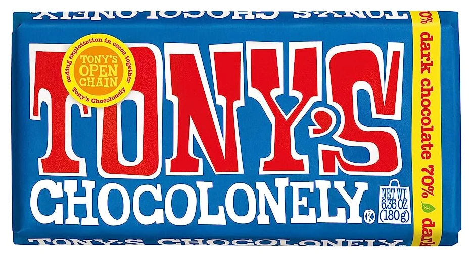 Tony's Chocolonely - 70% Dark Chocolate 180G