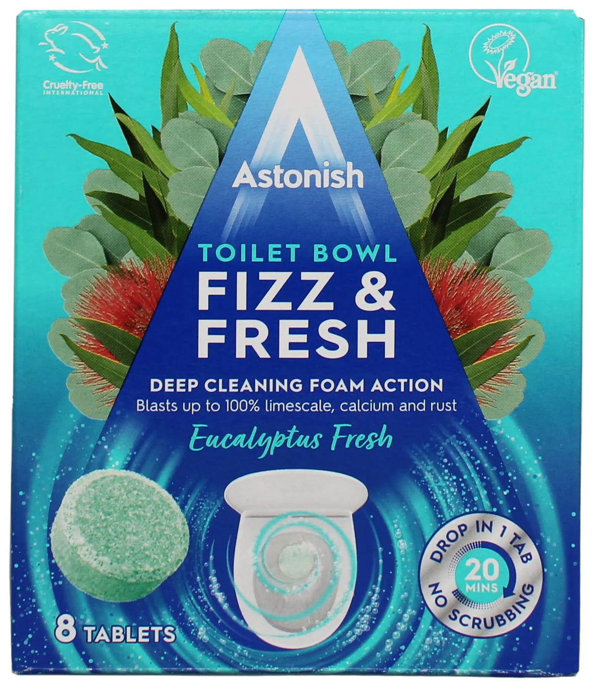 Astonish Toilet Bowl Tabs Eucalyptus 8s