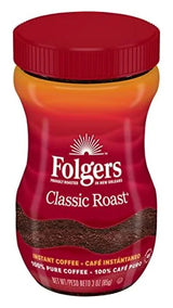 Folgers Classic Roast Instant Coffee 3oz (85G)