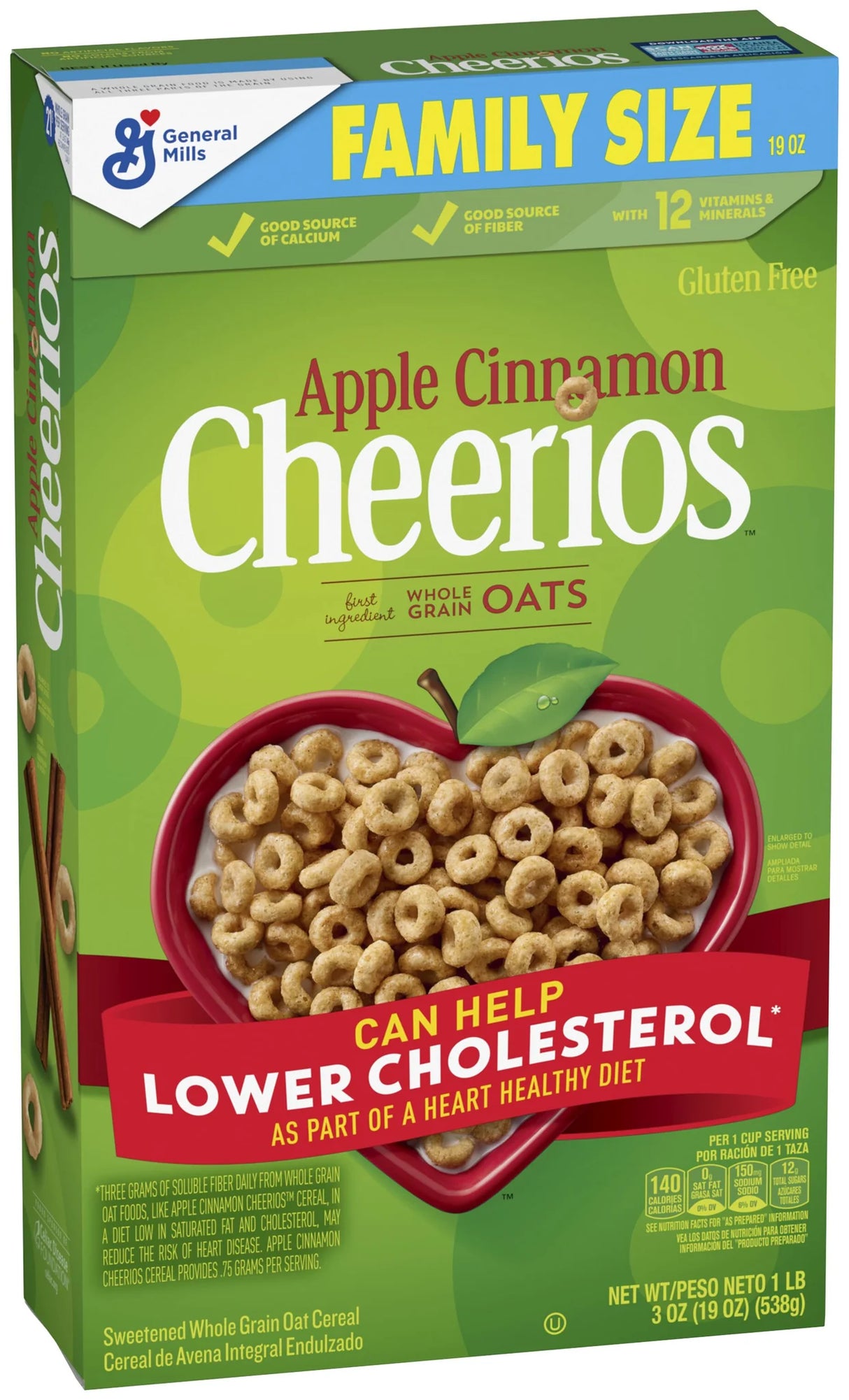 General Mills Apple Cinnamon Cheerios Cereal 19 Oz