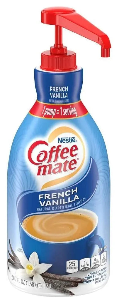 Coffee-Mate Liquid Coffee Creamer French Vanilla 1.5L Pump Bottle