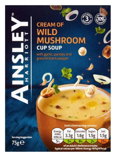 Ainsley Harriott Cream Of Wild Mushroom Cup 75G - World Food Shop