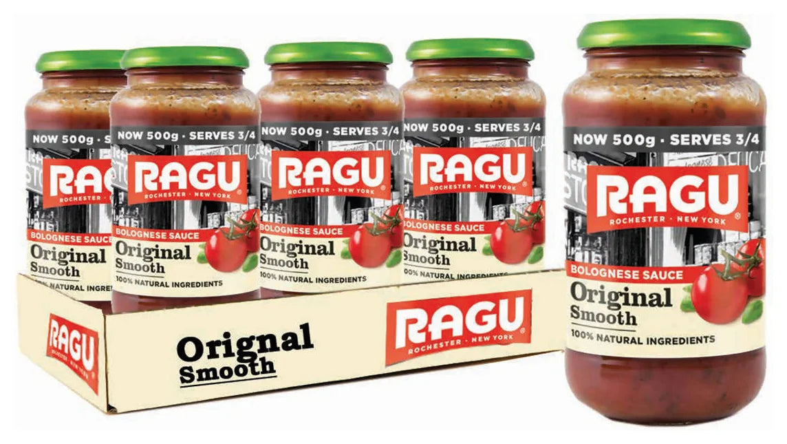 Ragu Original Smooth Bolognese Sauce 500G (Case of 6)