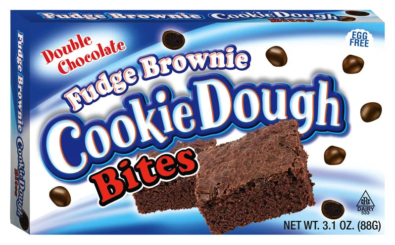 Cookie Dough Bites Fudge Brownie 3.1oz (Case of 12)