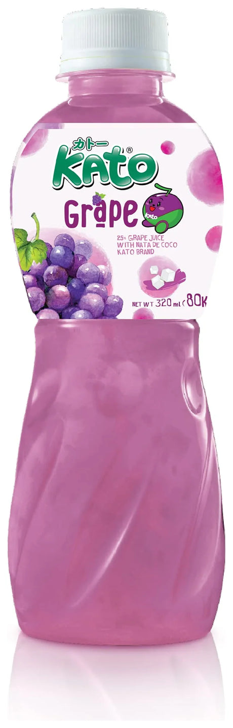 Kato Nata De Coco Grape Juice 320ml (Case of 24)