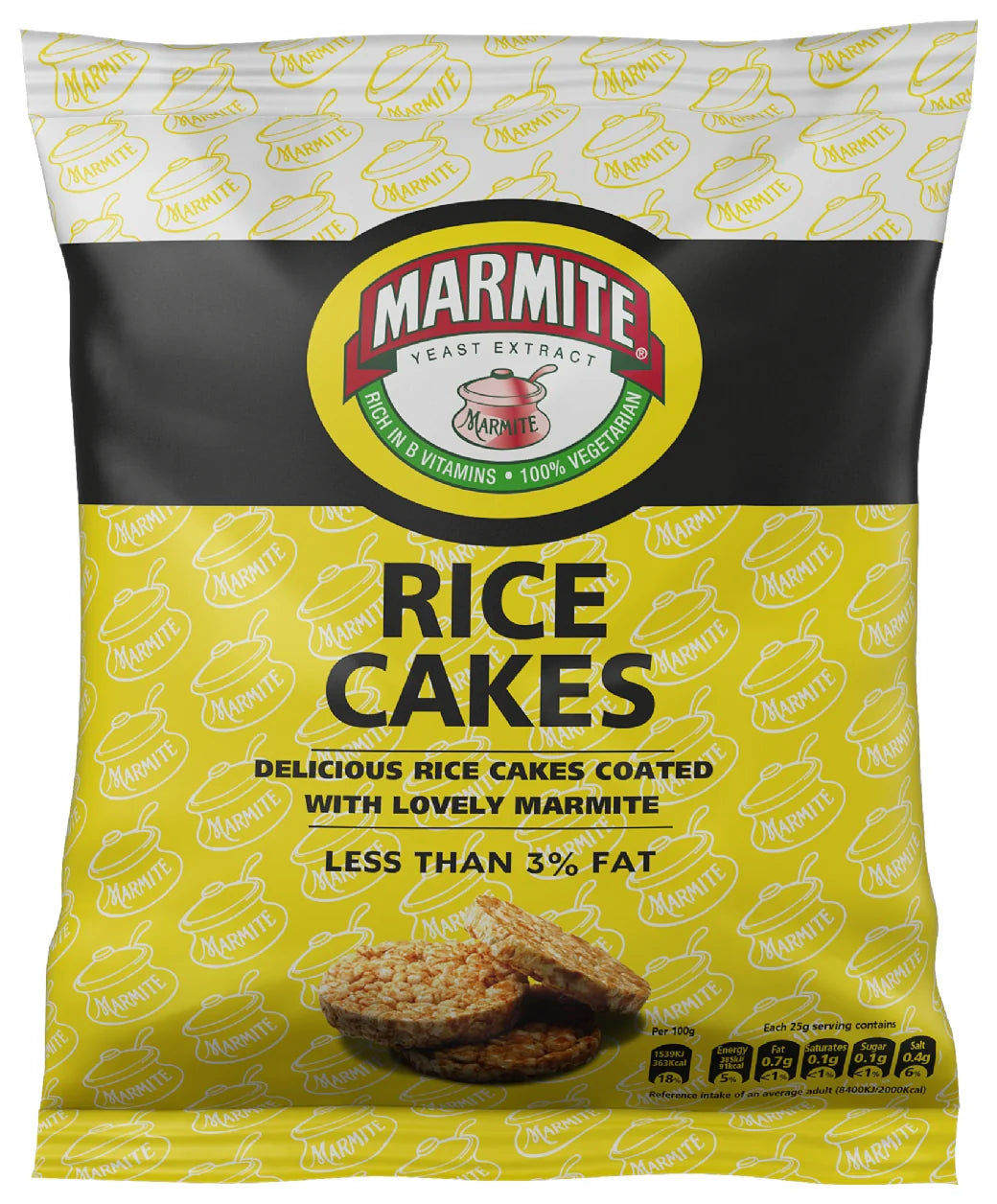 Marmite Mini Rice Cakes 25G (Case of 12)