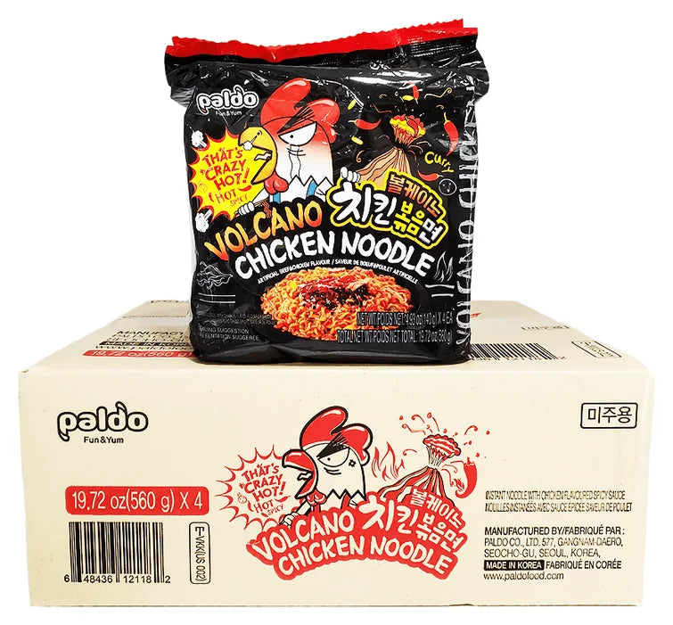 Paldo Volcano Chicken Noodle 140g (Case of 16)